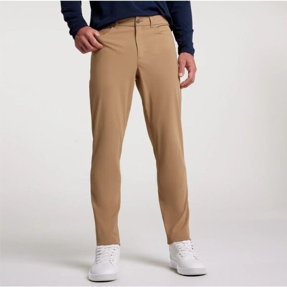 VRST 38x30 (Fit 38x28.5) Mens Pant Limitless 5 Pocket Slim Fit Performance Khaki - Picture 1 of 12